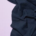 Organic Leaf Jacquard Indigo Night