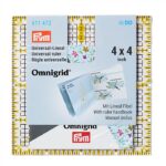 Prym omnigrid unversele liniaal 4x4 inch