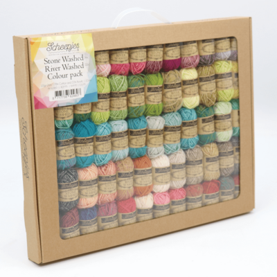 Scheepjes Stone Washed - River Washed colour pack 58x10g