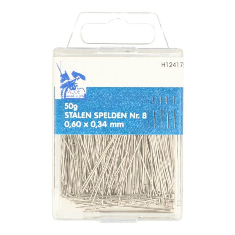 Spelden staal 0.6mm x 34mm 50gr