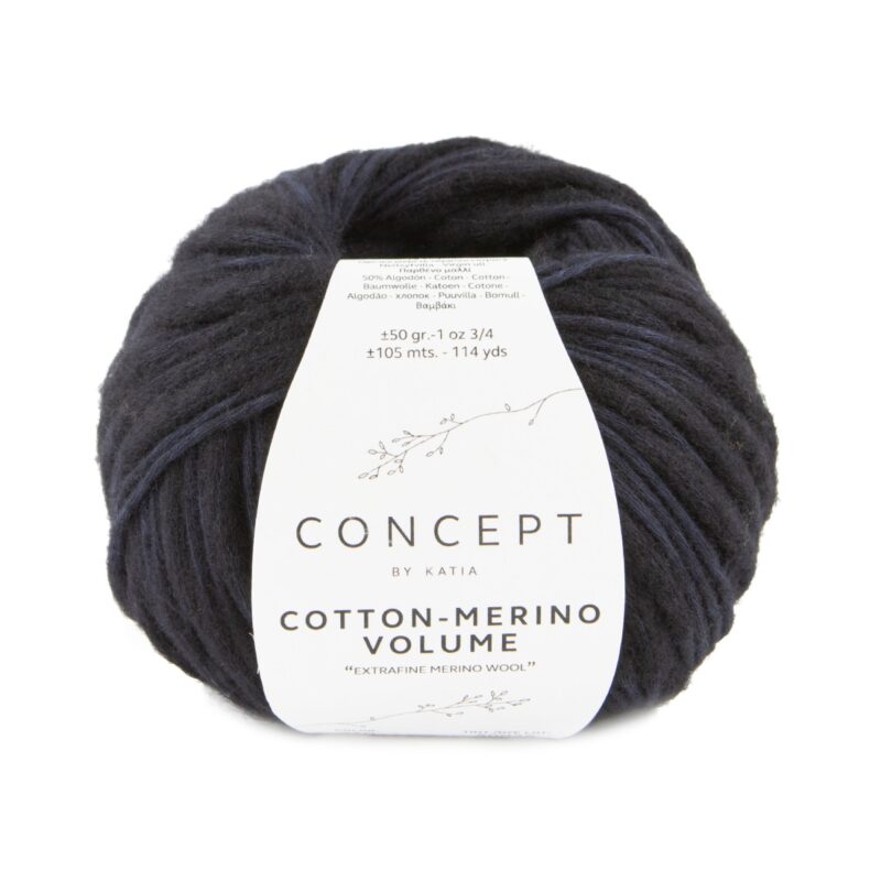 COTTON-MERINO VOLUME zwart