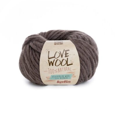 Love Wool donker bruin
