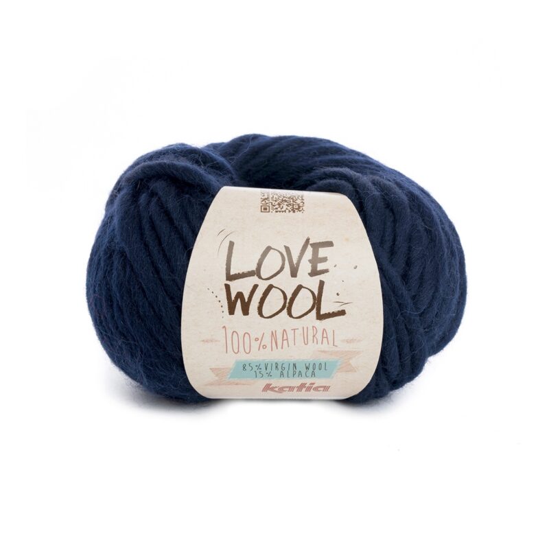 Love Wool donker blauw