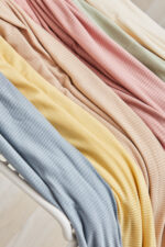 Derby Ribbed Jersey Pastel Geel