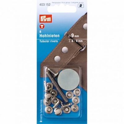 Prym Holle nieten materiaaldikte 6-9mm zilver