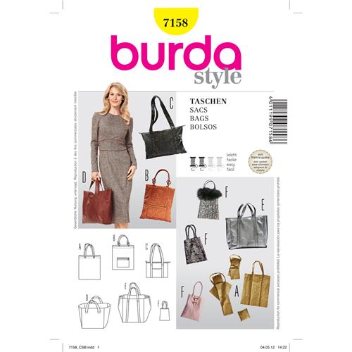 Burda patroon 7158 tassen