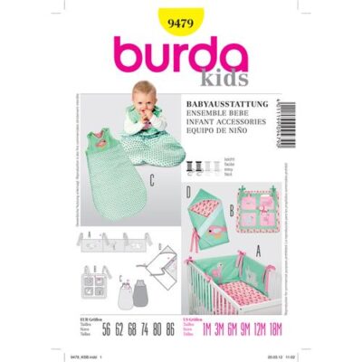 Burda patroon 9479 Baby trappelzak ed. Maat: 56-86