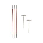 Chiaogoo Twist Red Kabel 5cm Mini - 3 stuks