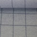 Wismar jacquard met ruiten grijs-blauw