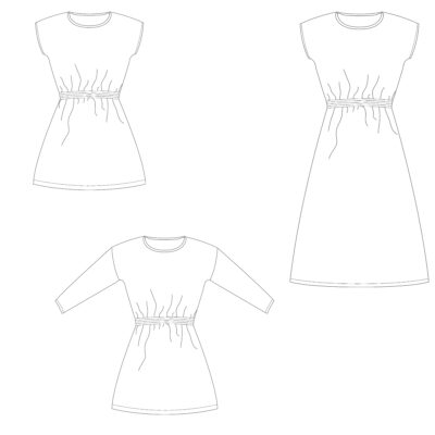 Lux jurk patroon voor dames & tieners - Bel'etoile