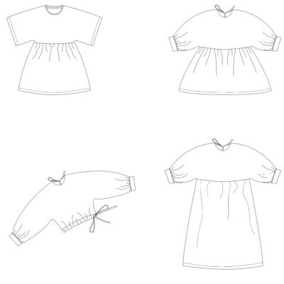 Vita jurk en blouse patroon voor kids - Bel'etoile