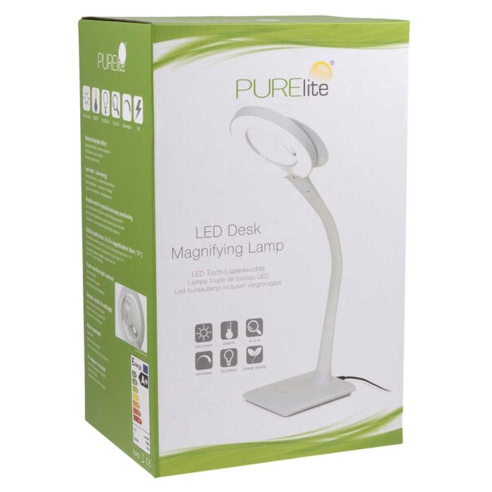 PURElite LED dimbare bureau loeplamp