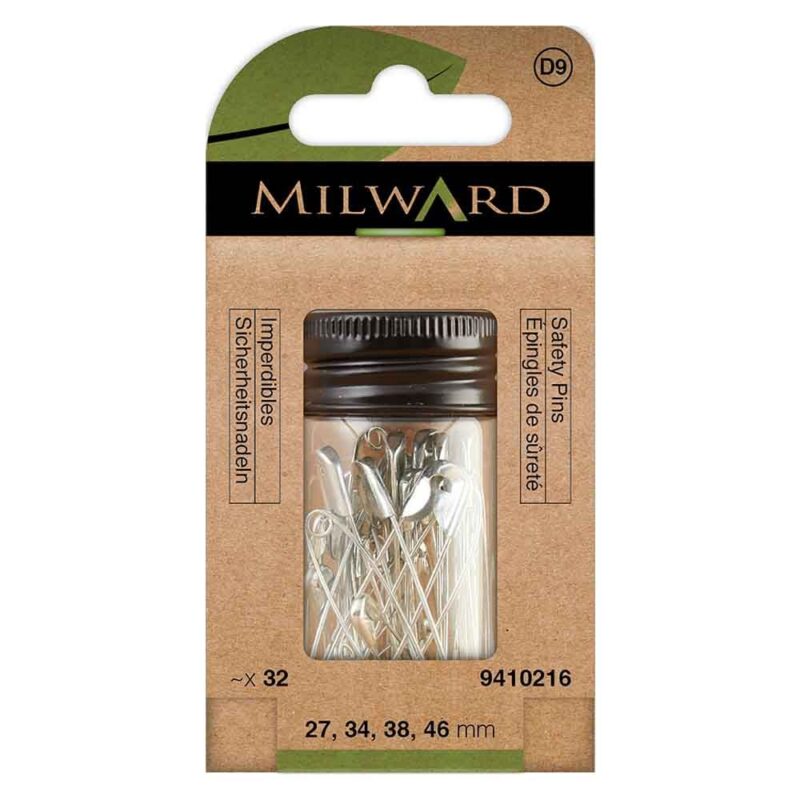 Milward Veiligheidsspelden assortiment nikkel 32st