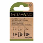 Milward Broek- en rokhaken assortiment zwart-nikkel 6st