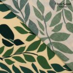 Geweven katoen viscose Leaves - Florrie Fibre Mood editie 28