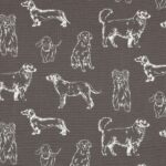 Katoen canvas honden grijs
