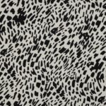 Viscose luipaard zwart/ecru