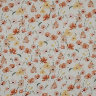 Viscose oranje-gele bloemen