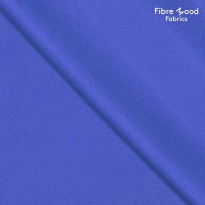 Geweven viscose stretch satijn blauw - Felicia Fibre Mood editie 29