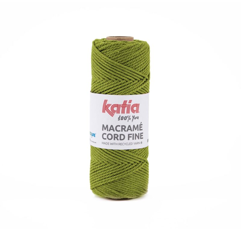 Macramé Cord Fine gras groen