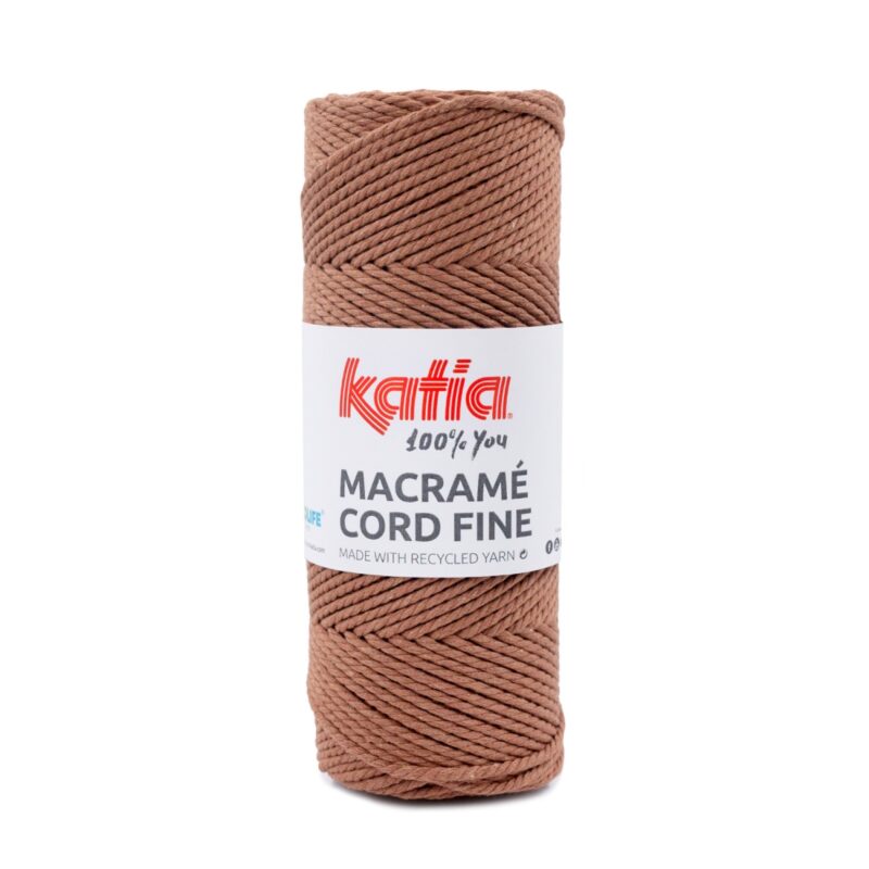 Macramé Cord Fine koper bruin