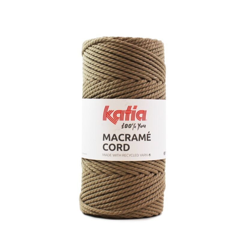 Macramé koord taupe - licht bruin