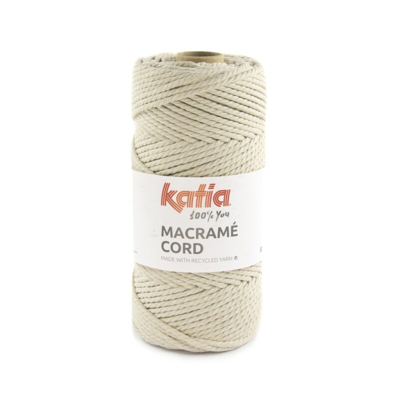 Macramé koord beige