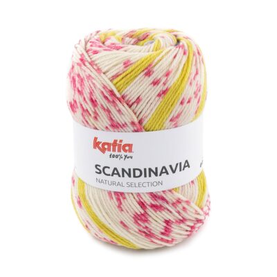 Scandinavia Donker blauw-Kauwgom roze-Geel