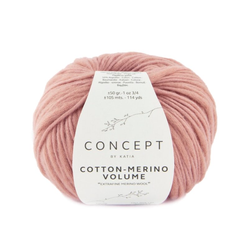 COTTON-MERINO VOLUME medium roze
