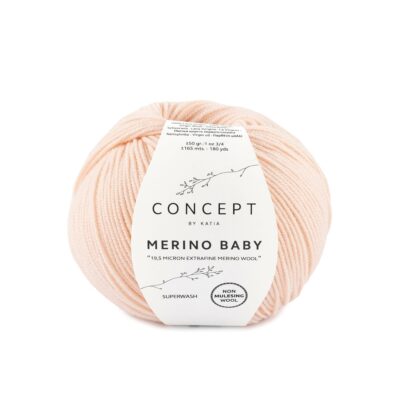 Merino Baby zeer licht roze