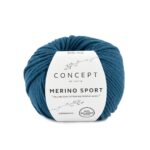 Merino Sport donker turquoise