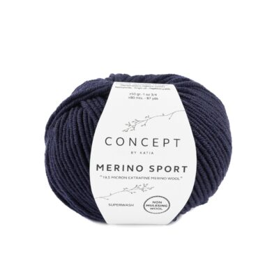 Merino Sport donker blauw