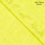 Geweven viscose jaquard bladeren geel/groen - Fausta Fibre mood editie 30