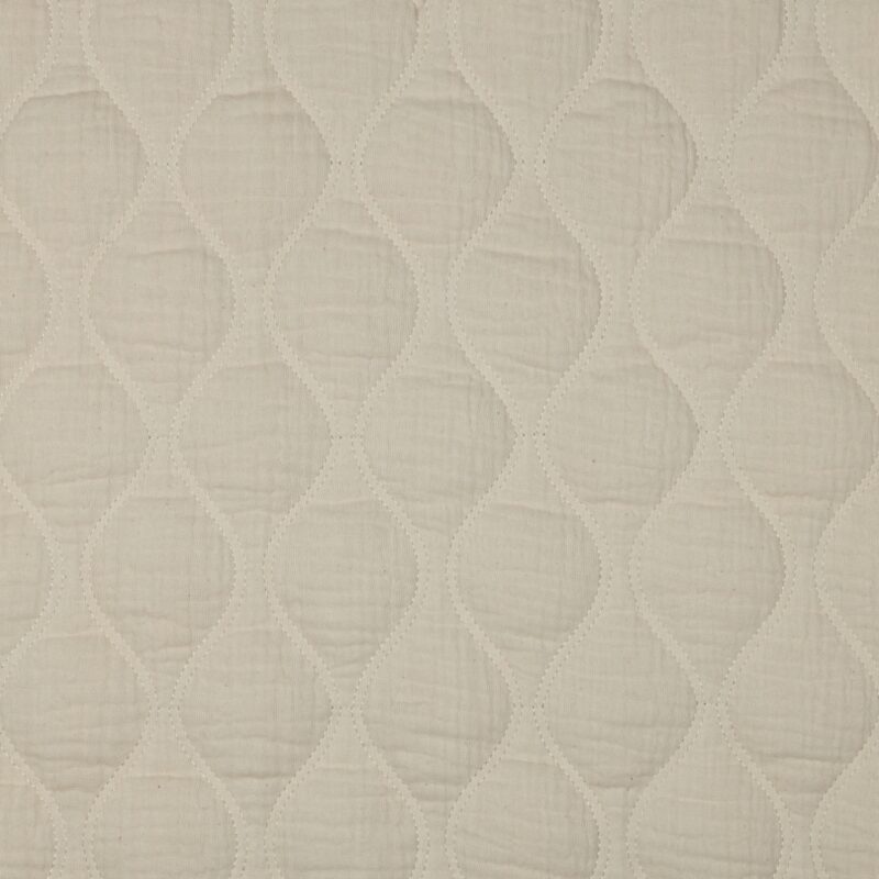 Double gauze quilt naturel