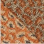 Jacquard leopard oranje