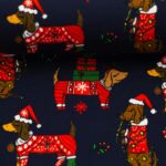 Holy sweaterstof kerst honden