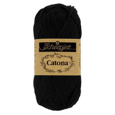 Scheepjes Catona Jet Black 10g